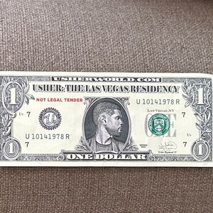 Usher Las Vegas Residency Souvenir Dollar Bill Collectible